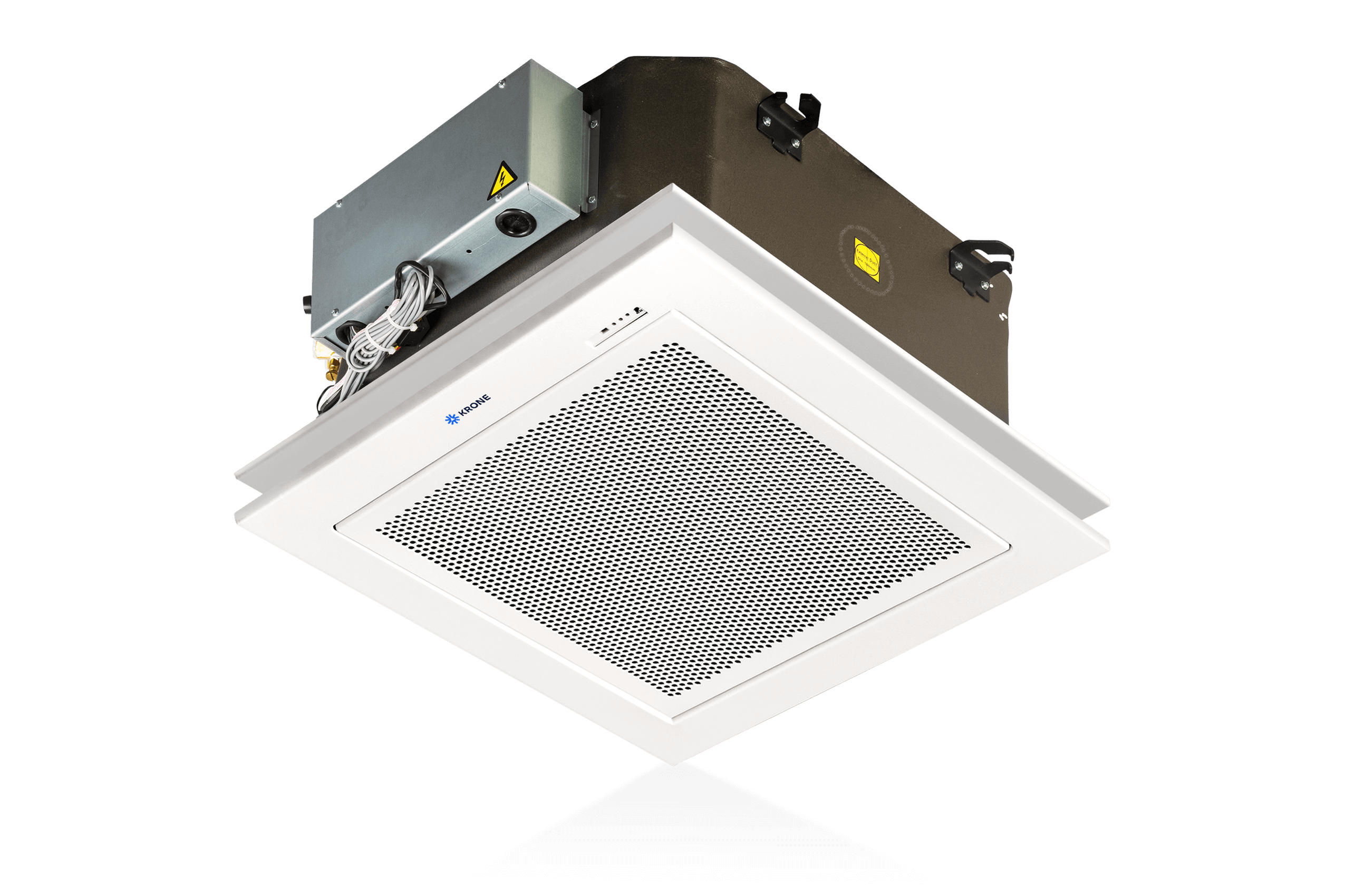 KRONE PWE-34-EC-C | Premium Kaltwasser Deckenkassette mit Coanda-Ausblasgitter | 3,2 kW