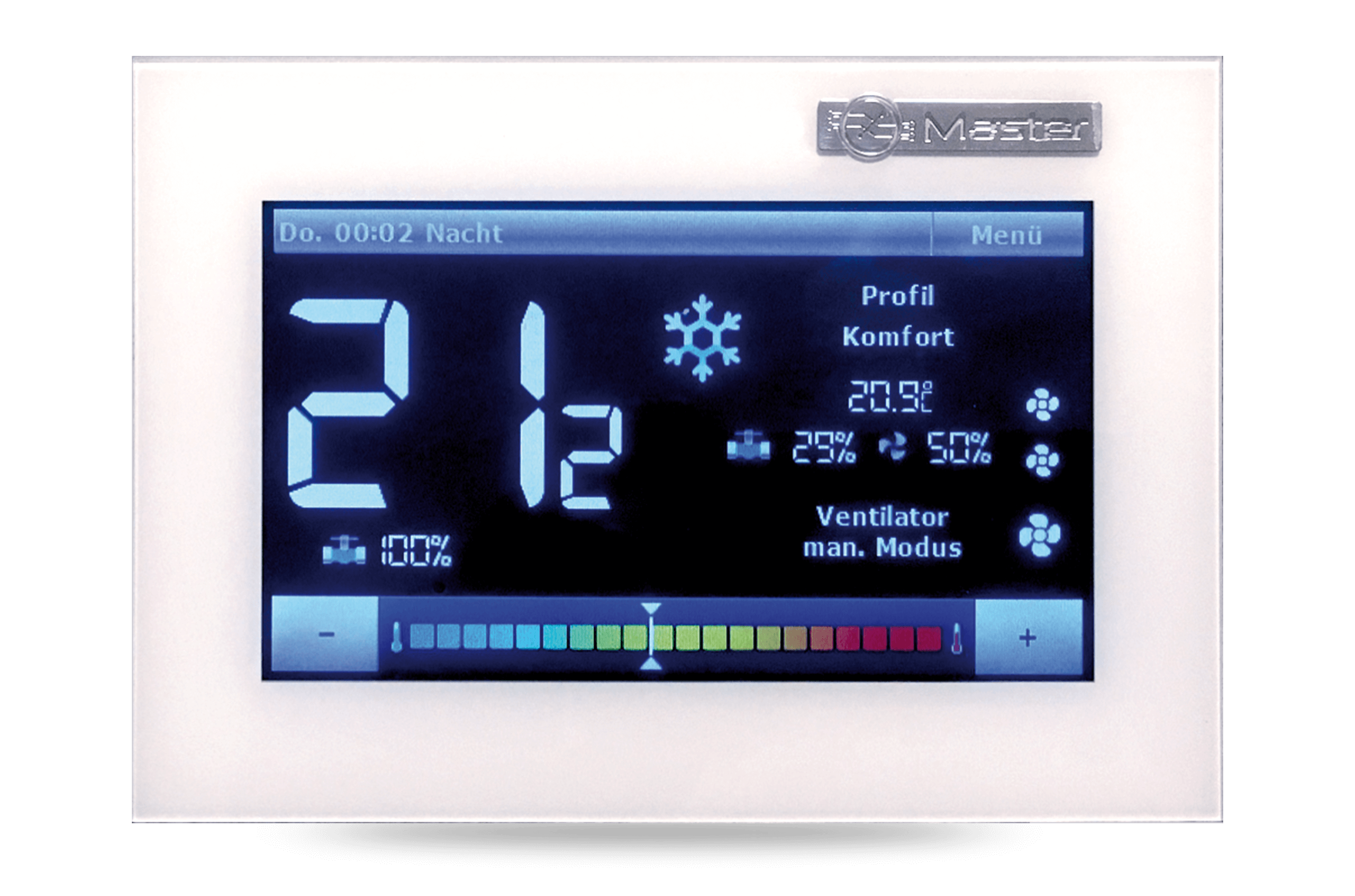 RT-715-EC | Digitale Präzisionsregelung mit erweitertem Funktionsumfang für Kaltwasser-Innengeräte mit EC-Ventilatoren